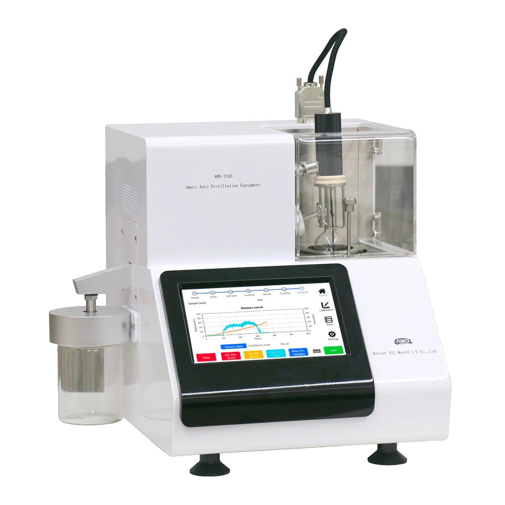 AWD-7345 Micro Distillation Tester ASTM D7345 &ASTM D86 Smart Auto Distillation Analyzer Oil Analysis Equipment